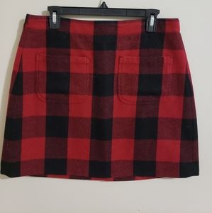 J CREW BUFFALO PLAID SKIRT Size 10